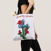 Tote Bag Saved by Grace (De près)