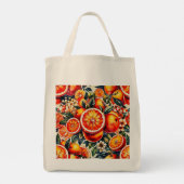 Tote Bag Savoureux Citrus Orange Vibrant (Dos)