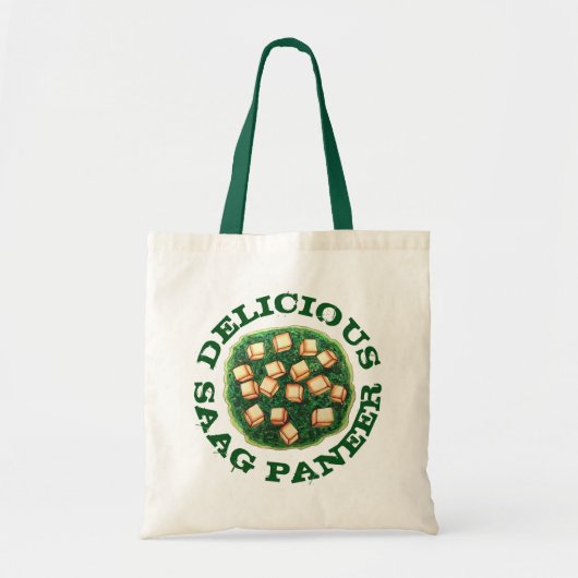 Tote Bag Savoureux Saag Paneer Cuisine indienne végétarienn (Devant)