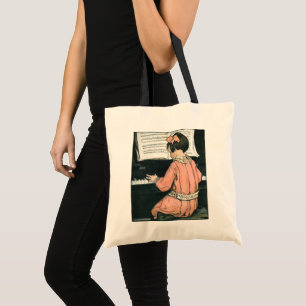 Tote Bag Scales de Jessie Willcox Smith, Piano Music Girl