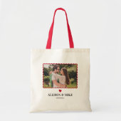Tote Bag Scallop Photo Wedding Welcome Bag for Hotel Guests (Devant)