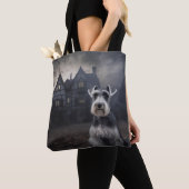 Tote Bag Scandale d'Halloween Schnauzer Miniature (De près)