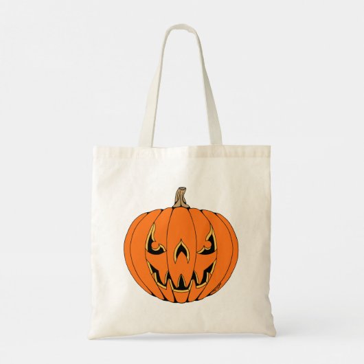 Tote Bag Scandale Jack-o'-Lantern Halloween Design (Dos)