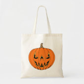 Tote Bag Scandale Jack-o'-Lantern Halloween Design (Devant)