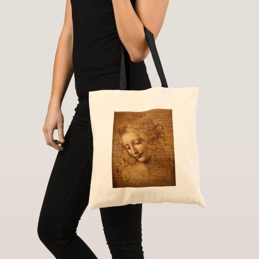 Tote Bag Scapigliata de Léonard de Vinci, Chef d'une femme (Devant (produit))