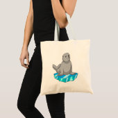 Tote Bag Sceau avec flocons de glace (Devant (produit))