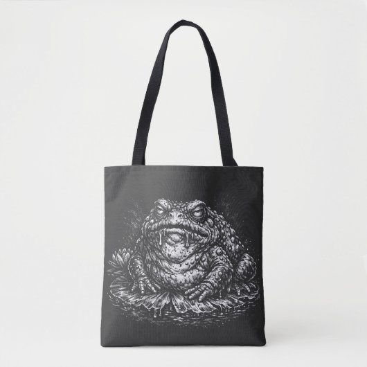 Tote Bag Sceau du Crapaud Hanté par BurnsInHell (Devant)