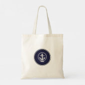 Tote Bag Sceau nautique Ancre (Dos)