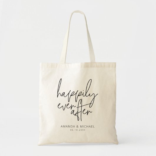 Tote Bag Scénario Pour toujours heureux Mariage personnalis (Devant)