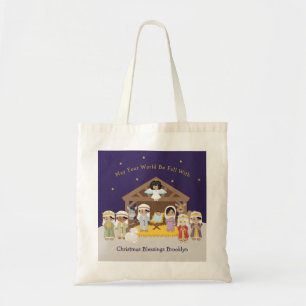 Tote Bag Scène de la Nativité multiculturelle