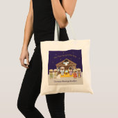 Tote Bag Scène de la Nativité noire (Devant (produit))