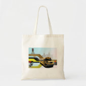 Tote Bag Scène de la ville des autobus scolaires (Devant)