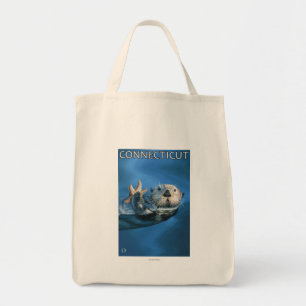 Tote Bag Scène de loutre de ConnecticutSea