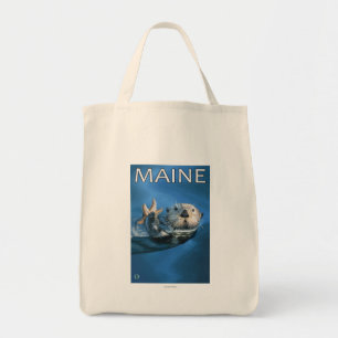 Tote Bag Scène de Loutres de Maine