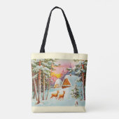 Tote Bag Scène de neige (Dos)