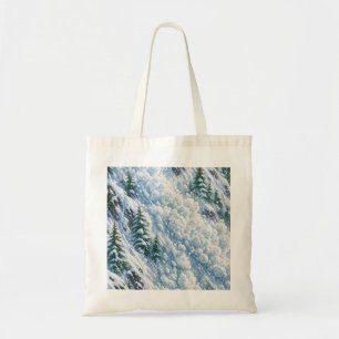 Tote Bag Scène de neige de montagne d'avalanche