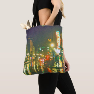 Tote Bag SCÈNE de NUIT des années 1990 de RUE d'ÉTAT