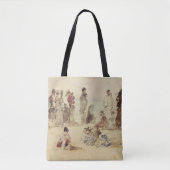 Tote Bag Scène de plage (Devant)