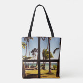 Tote Bag Scène de plage tropicale Fiji Beach stcnm (Dos)
