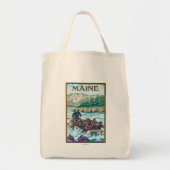Tote Bag Scène de Rafting du MaineRiver (Devant)
