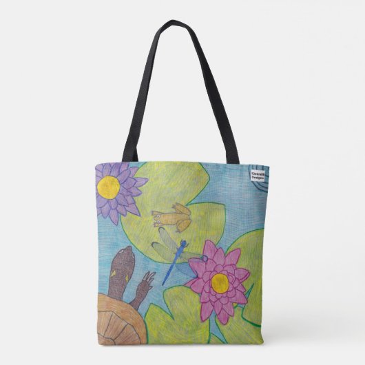 Tote Bag Scène d'étang (simple) - Fourre-tout (Dos)