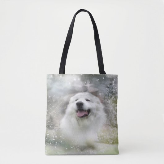 Tote Bag Scène d'hiver de Grands Pyrénées (Devant)