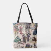 Tote Bag Scène du marché japonais (Dos)