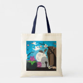 Tote Bag Scène du monstre d'Halloween (Dos)