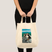 Tote Bag Scène du New HampshirePuffins (Devant (produit))
