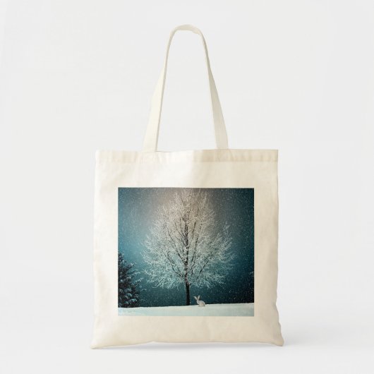Tote Bag Scène hivernale (Devant)