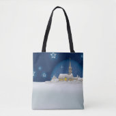 Tote Bag Scène hivernale de Noël (Devant)