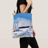 Tote Bag Scène hivernale enneigée (De près)