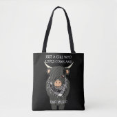 Tote Bag Scène Kawaii Cute Emo Vache Enfant (Devant)