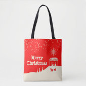 Tote Bag Scène minimaliste de la Nativité de Noël Joyeux (Devant)