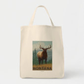 Tote Bag Scène MontanaElk (Devant)