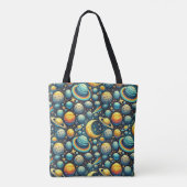 Tote Bag Scène spatiale fantaisiste (Dos)