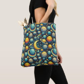 Tote Bag Scène spatiale fantaisiste (De près)