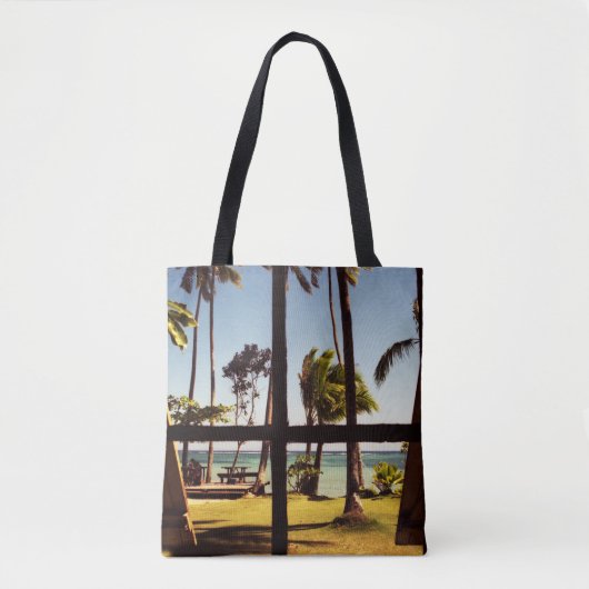Tote Bag Scène tropicale de la plage de Fidji (Devant)