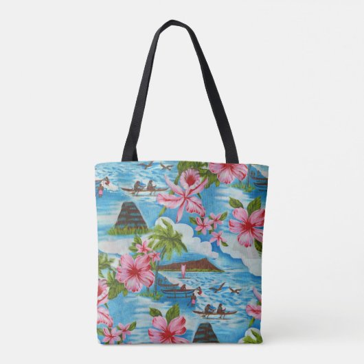 Tote Bag Scènes hawaïennes (Dos)