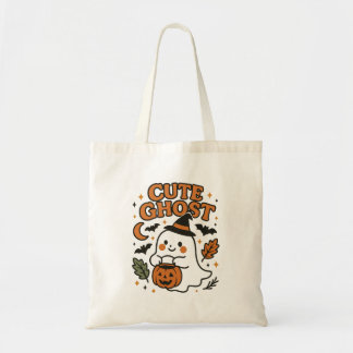 Tote Bag Schattig Geest Pompoen Halloween Herfst K