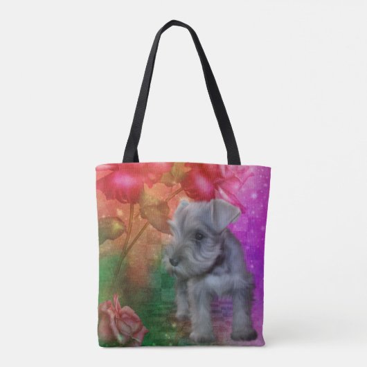 Tote Bag Schnauzer Chien Chien Chien Chien Animal Art (Dos)