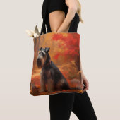 Tote Bag Schnauzer en automne Leaves Fall Inspire (De près)