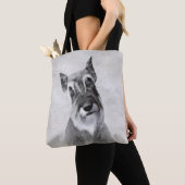 Tote Bag Schnauzer (Giant) Peinture - Chien Art (De près)