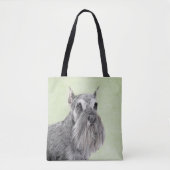 Tote Bag Schnauzer (Giant, Standard) Peinture - Chien Art (Devant)