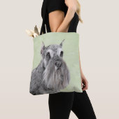 Tote Bag Schnauzer (Giant, Standard) Peinture - Chien Art (De près)