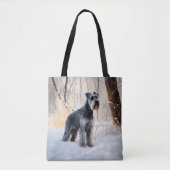 Tote Bag Schnauzer Laisser neiger Noël (Devant)