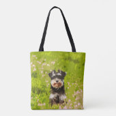 Tote Bag Schnauzer Miniature peinture couleur de l'eau (Dos)