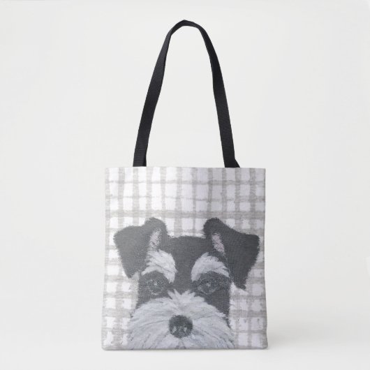 Tote Bag Schnauzer, moderne (Devant)