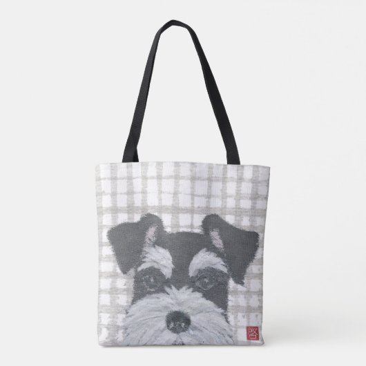 Tote Bag Schnauzer, moderne (Dos)