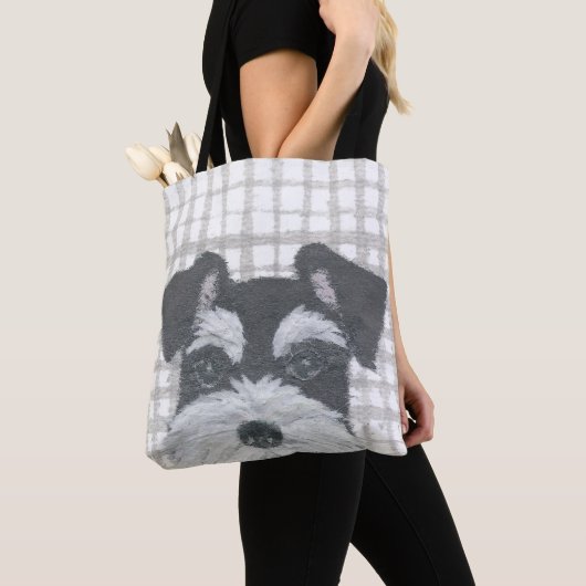 Tote Bag Schnauzer, moderne (De près)